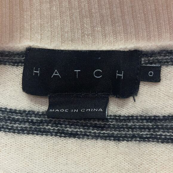 HATCH Clementine 100% Merino Wool Triple Stripe Maternity Sweater Size 0 or XS - Picture 4 of 6